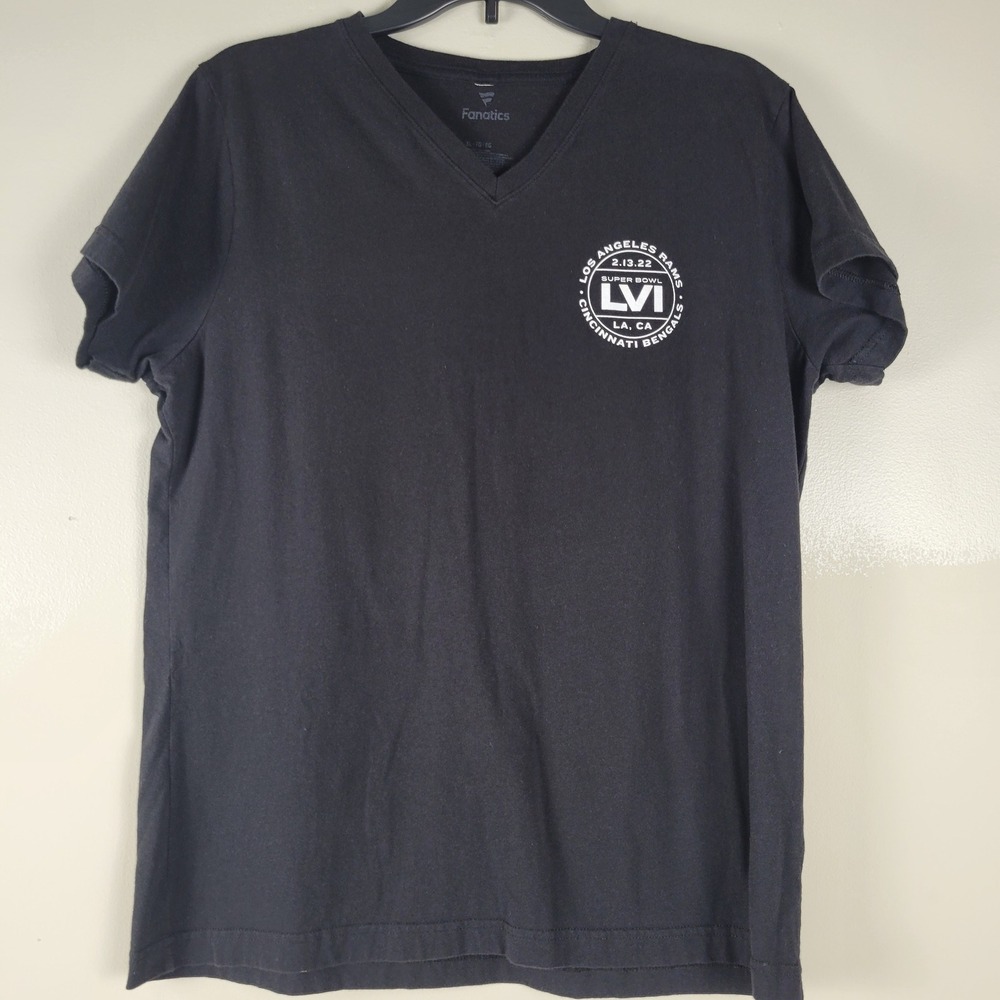 Fanatics Super Bowl LVI Los‎ Angeles Rams vs Cincinnati Bengals V-Neck Shirt XL